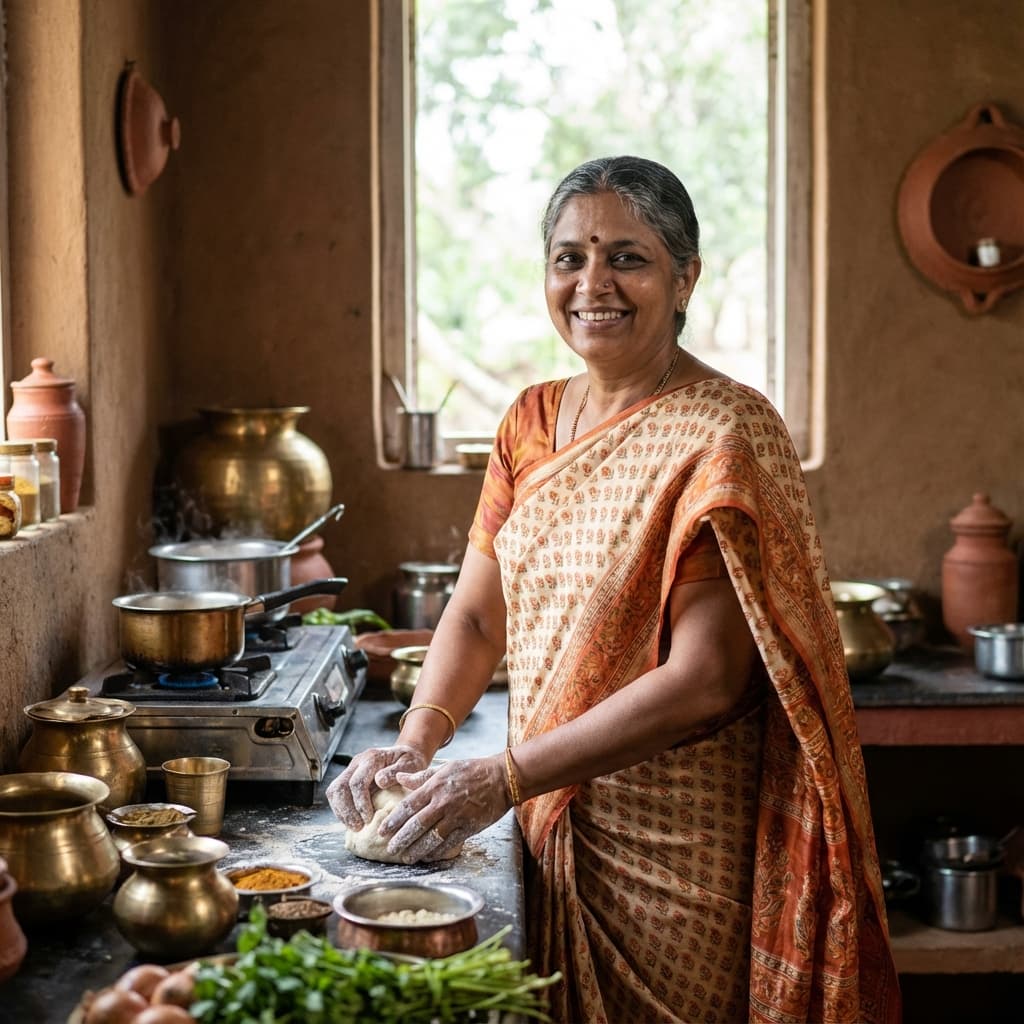 Mom with fresh batch